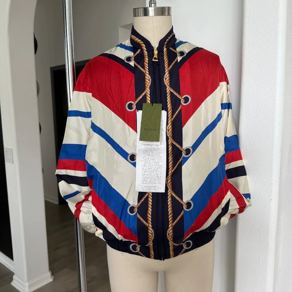 GUCCI Men's Resort‎ Exclusive Silk JACKET MONOGRAM SUPREME, Item 739750